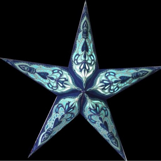 'Sumita' Blue - Small Paper Star Light