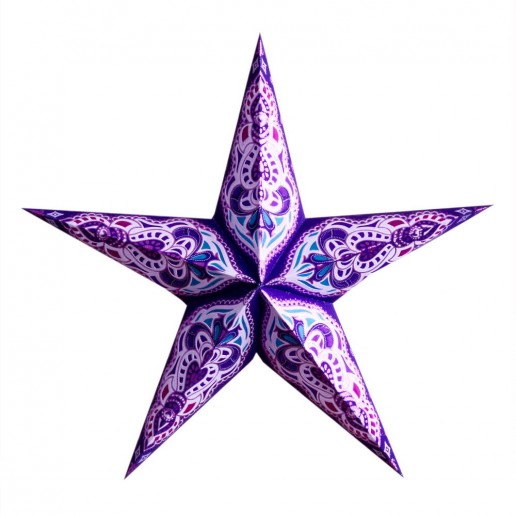 'Sumita' Purple - Large Paper Star Light