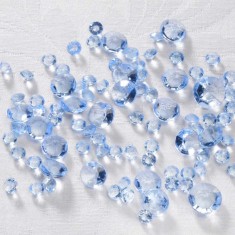 Acrylic Diamond Shaped Table Sprinkles - Blue