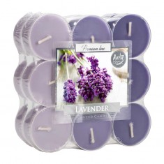 Tea Lights 18pk Floating Candles In Clear Cup - Lavender