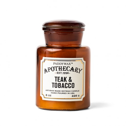 Teak & Tobacco - Paddywax Apothecary Soy Wax Candle