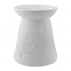 Tree Of Life - Porcelain Wax Burner side