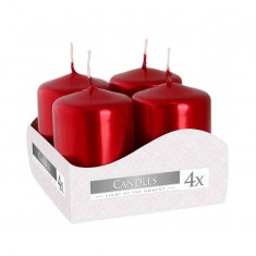 Votive Candle 40x60 - Red Metallic