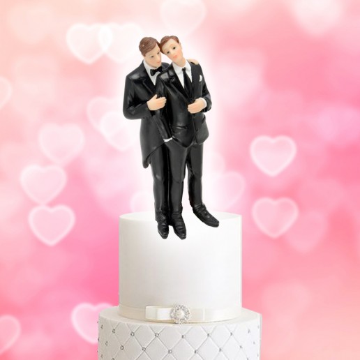  Gay  Couple  Wedding  Cake  Topper 