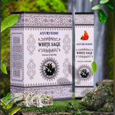 White Sage Ayurvedic Incense Sticks lifestyle