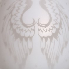 White Satin Angel Wings - Electric Wax Melt Burner zoom