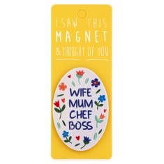Wife Mum Chef Boss Magnet