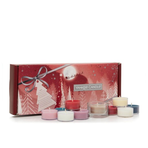 Yankee Candle :: 10 Tealights 1 Holder Gift Set :: Christmas 2023