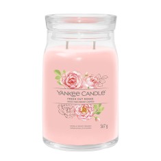Yankee Candle Signature Fresh Cut Roses Large Jar with Lid