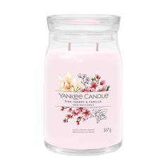 Yankee Candle Signature Pink Cherry & Vanilla Large Jar with Lid