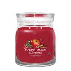Yankee Candle Xmas Signature Medium Jar - Red Apple Wreath