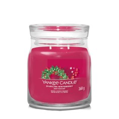Yankee Candle Xmas Signature Medium Jar - Sparkling Winterberry