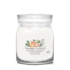 Yankee Candle Xmas Signature Medium Jar - White Spruce & Grapefruit